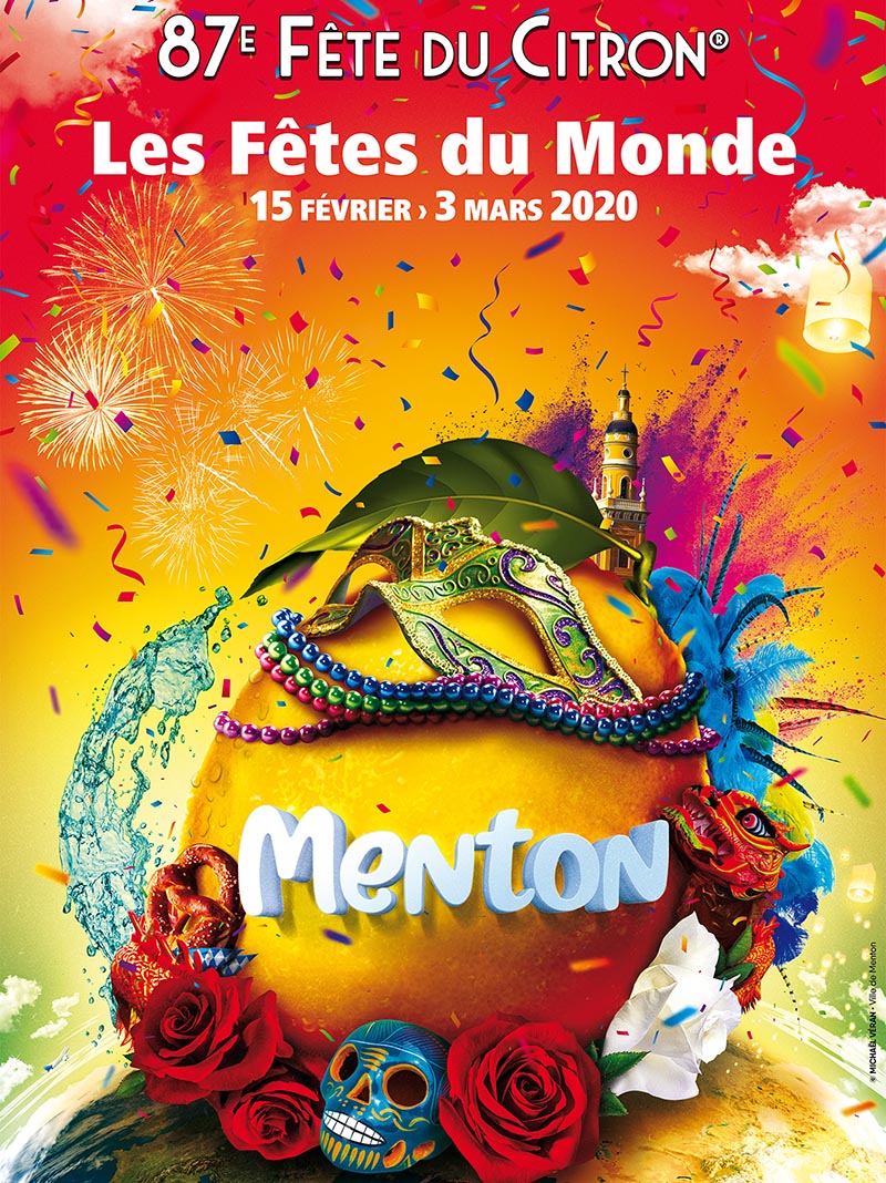 Affiche de la Fête du Citron® édition 2019 - Ville de Menton